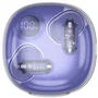 Mars gaming Auricular gaming inalámbrico Bluetooth 5.4 semi-transparente semi-transparente con indicador LED morado mhib2